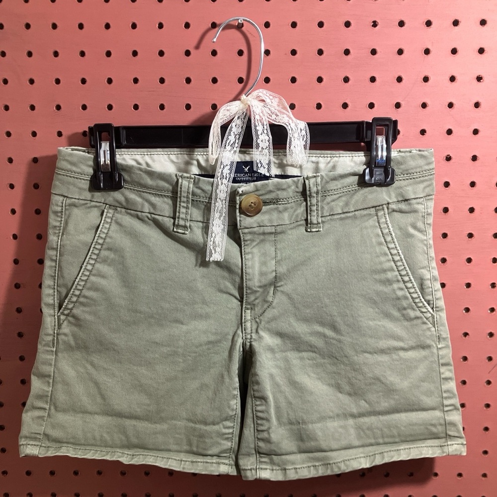 American Eagle Outfitters Green Cargo Shorts